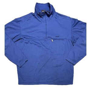 Patagonia Regulator R1 TechFace Blue 1/4 Zip Fleece Jacket Mens XL Polartec Coat